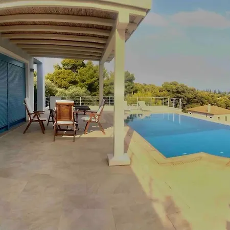 Luxury Sea View With Pool Agios Aimilianos بيت للعطل *
