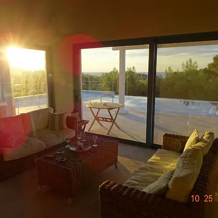 بيت للعطل Luxury Sea View With Pool Agios Aimilianos