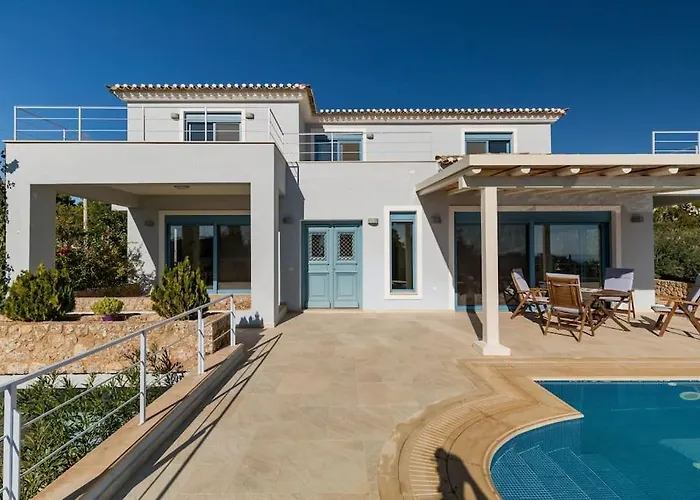 Luxury Sea View With Pool Agios Aimilianos *