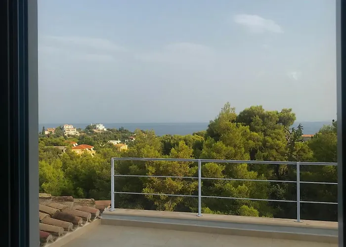 Дом отдыха Luxury Sea View With Pool Agios Aimilianos
