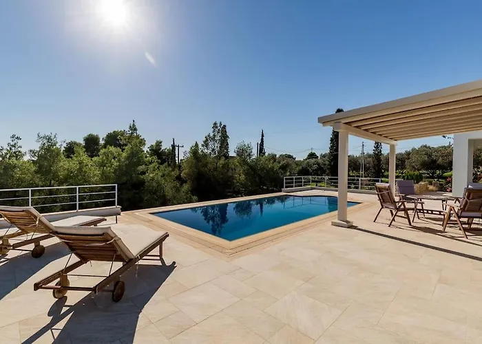 Luxury Sea View With Pool Agios Aimilianos Дом отдыха