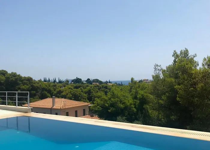 Luxury Sea View With Pool Agios Aimilianos Дом отдыха